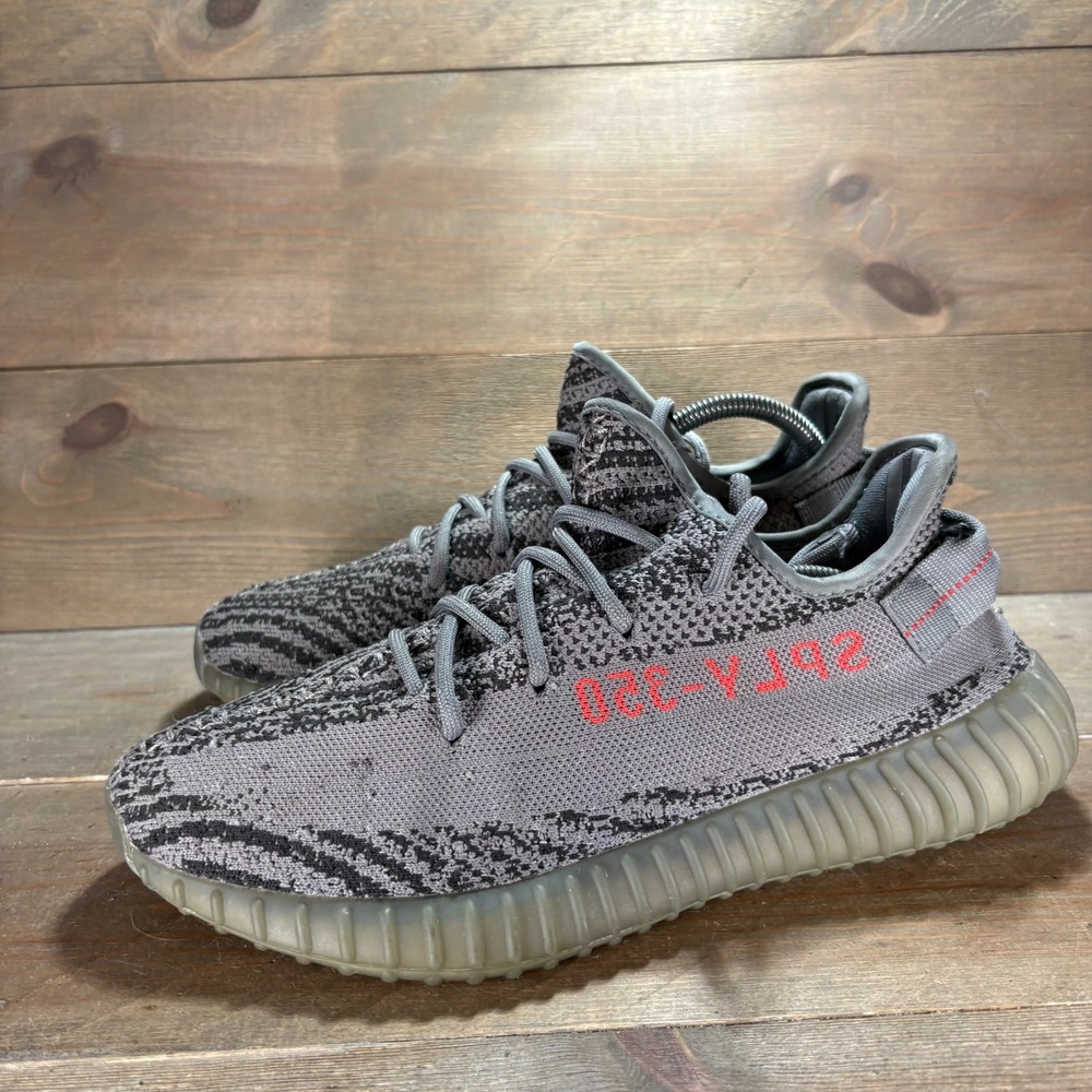 Adidas Yeezy Boost 350 V2 Mens size 9.5 shoes Gray Primeknit Beluga 2.0 sneakers